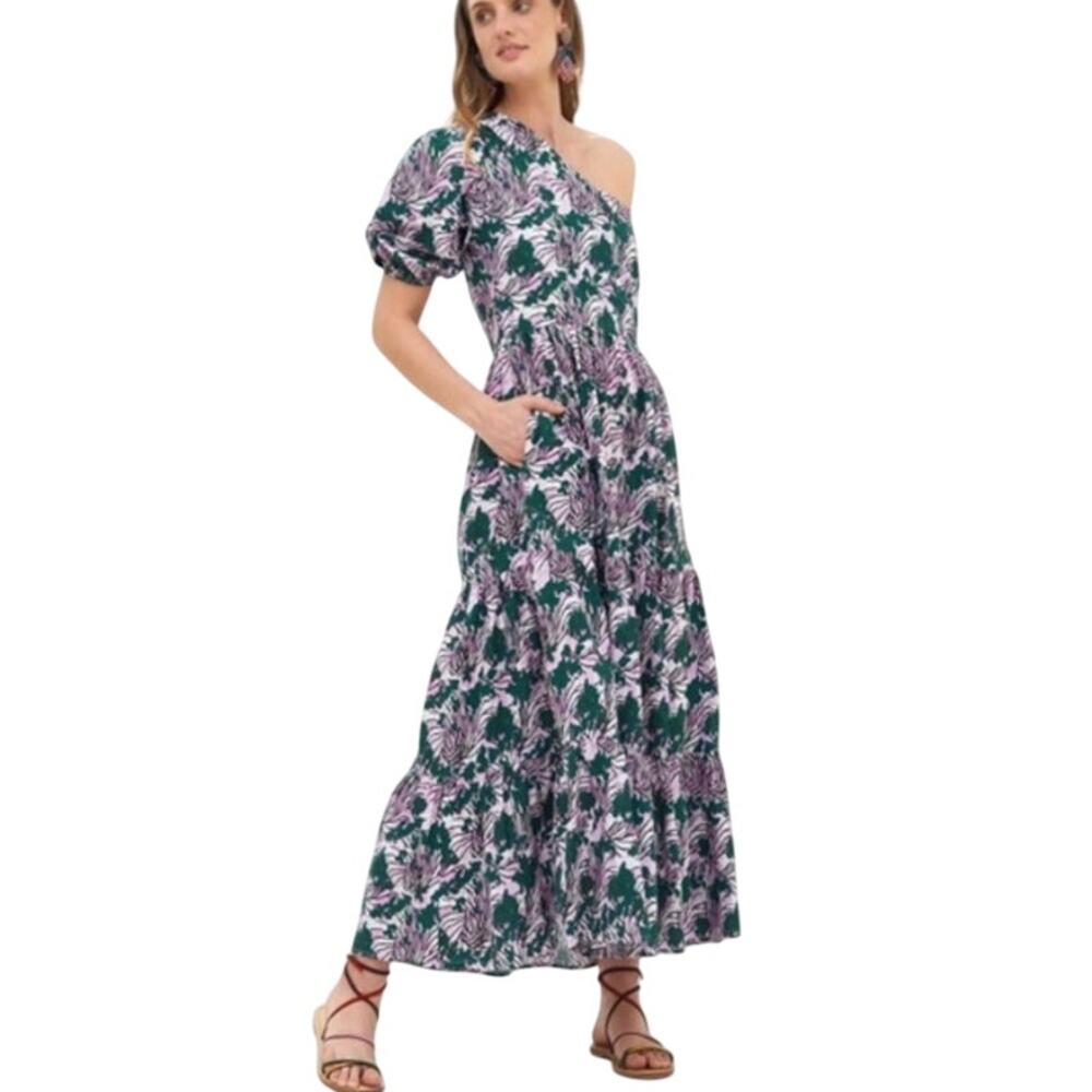 Oliphant One Shoulder Maxi Dress Size Small